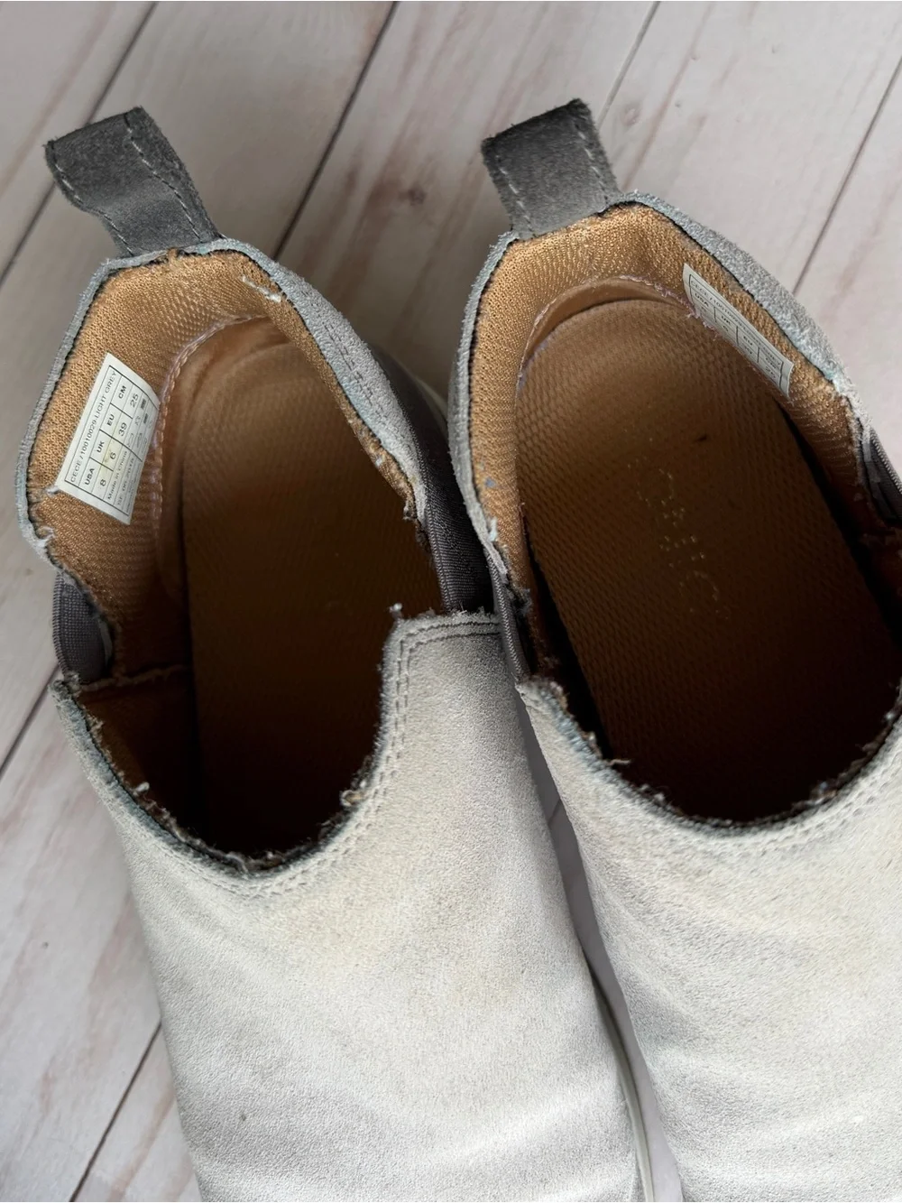 Vionic Slip-On Ankle Boots in Light Taupe